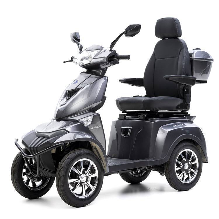 Nipponia Scootmobiel 4Fast 4 wiel scotmbiel grijs-2